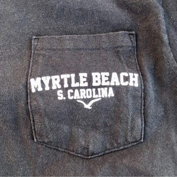 Myrtle Beach Shirt SC Black Short Sleeve Sz. Large - Picture 2 of 5